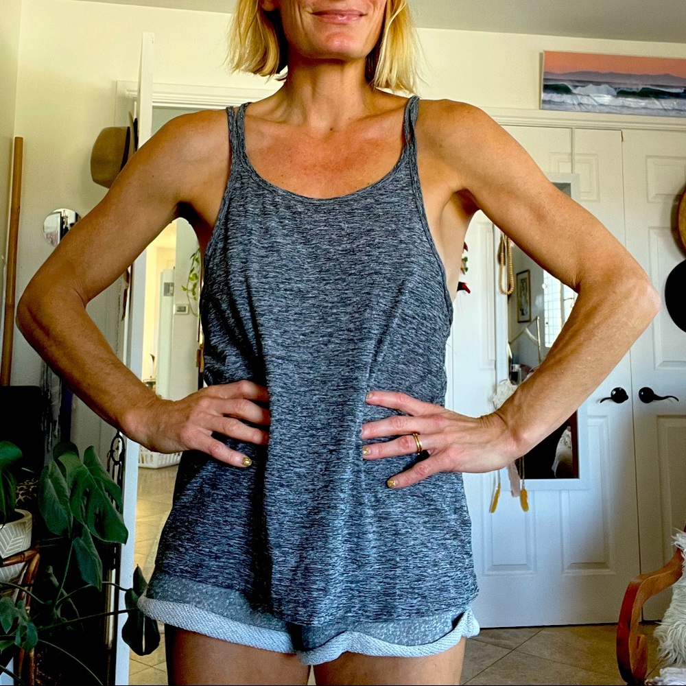 Loose fit Beyond Yoga racer back Spacedye tank top yoga Pilates Athleisure